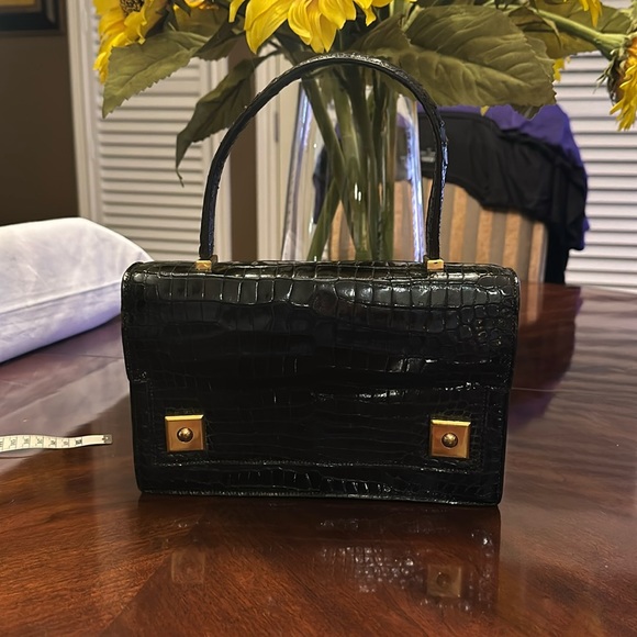 Hermes’ vintage black porosus crocodile bag - Picture 3 of 12
